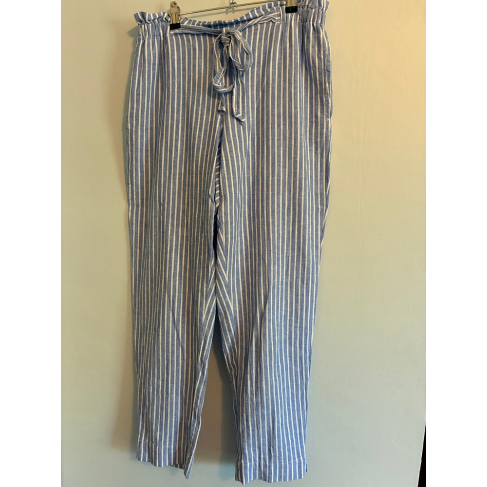 0186 Size Medium Florencio Tie Waist Wide Leg Pants - Picture 4 of 11